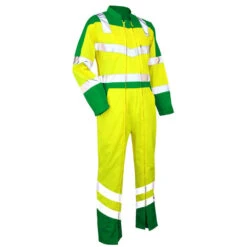 Combinaison Bicolore Double Fermeture Haute Visibilité LMA Vigilance -Vêtements Travail Série 4080 vigilance jaune