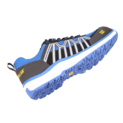 Basket De Sécurité Basse Amagnétique Caterpillar CHARGE S3 SRC ESD HRO -Vêtements Travail Série basket de securite basse amagnetique caterpillar charge s3 bleu incline