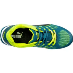 Basket De Sécurité Puma Elevate Knit Green Low S1P ESD HRO SRC -Vêtements Travail Série basket de securite puma elevate knit green low s1p esd hro src vert dessus