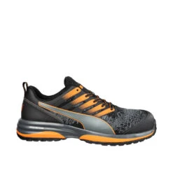 Baskets De Sécurité Basses Vegan Puma Safety CHARGE ORANGE LOW S1P ESD HRO SRC -Vêtements Travail Série baskets de securite basses vegan puma safety charge orange low s1p esd hro src droite