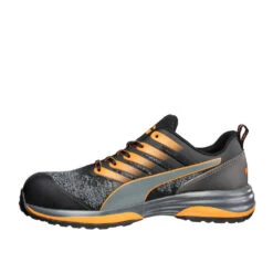 Baskets De Sécurité Basses Vegan Puma Safety CHARGE ORANGE LOW S1P ESD HRO SRC -Vêtements Travail Série baskets de securite basses vegan puma safety charge orange low s1p esd hro src gauche