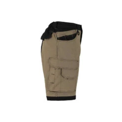 Bermuda De Travail Bicolore Avec Poches Volantes VELILLA -Vêtements Travail Série bermuda bicolore avec poches volantes velilla sable noir vue de droite 2
