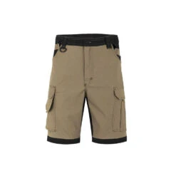 Bermuda De Travail Bicolore Avec Poches Volantes VELILLA -Vêtements Travail Série bermuda bicolore avec poches volantes velilla sable noir vue de face 1