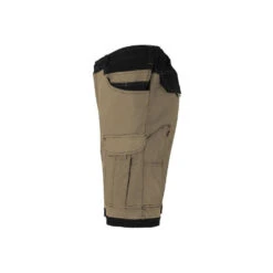 Bermuda De Travail Bicolore Avec Poches Volantes VELILLA -Vêtements Travail Série bermuda bicolore avec poches volantes velilla sable noir vue de gauche 1