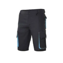Bermuda Multipoches Bicolore Velilla -Vêtements Travail Série bermuda multipoches bicolore velilla noir bleuciel