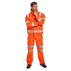 Blouson De Travail Haute Visibilité Imperméable Portwest BOMBER EXTREME -Vêtements Travail Série blouson de travail haute visibilite portwest bomber extreme orange porte 1
