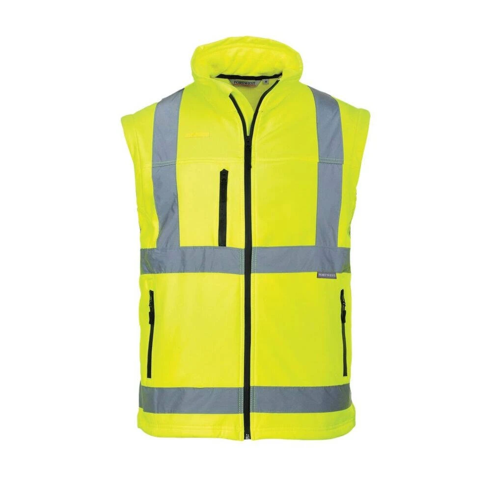Blouson Softshell Manches Amovibles Portwest Haute Visibilité 4 Blouson Softshell Manches Amovibles Portwest Haute Visibilité – Image 2