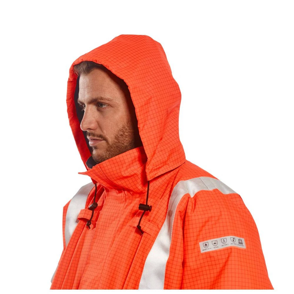 Blouson Ignifugé Pluie Haute Visibilité Antistatique Portwest Bizflame 6 Blouson Ignifugé Pluie Haute Visibilité Antistatique Portwest Bizflame – Image 4