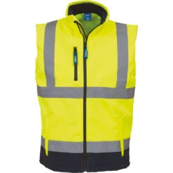 Bodywarmer Softshell Haute Visibilité Yoko 10 Bodywarmer Softshell Haute Visibilité Yoko -Vêtements Travail Série bodywarmer softshell haute visibilite yoko jaune marine