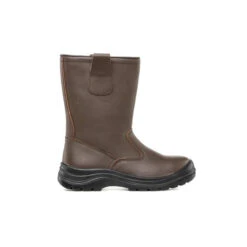 Botte De Sécurité Fourrée En Cuir Coverguard Patagonite S3 SRC CI -Vêtements Travail Série botte de securite fourree en cuir coverguard patagonite s3 src ci marron cote