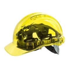Casque De Chantier Translucide PEAKVIEW Portwest -Vêtements Travail Série casque de chantier translucide peakview portwest jaune
