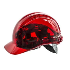 Casque De Chantier Translucide PEAKVIEW Portwest -Vêtements Travail Série casque de chantier translucide peakview portwest rouge