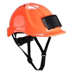 Casque De Travail Avec Porte Badge Portwest Endurance -Vêtements Travail Série casque de travail avec porte badge portwest endurance orange face 1