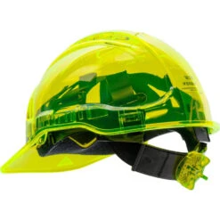 Casque De Chantier Translucide Ventilé Portwest Peak View à Crémaillère 20 Casque De Chantier Translucide Ventilé Portwest Peak View à Crémaillère -Vêtements Travail Série casque ventile peak view a cremaillere portwest jaune dos
