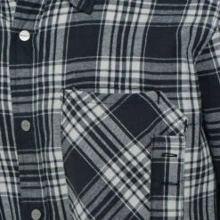 Chemise De Travail Diadora CHECK -Vêtements Travail Série chemise de travail diadora check noir blanc detail