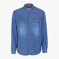 Chemise De Travail Diadora DENIM -Vêtements Travail Série chemise de travail diadora denim bleu delave