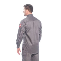 Chemise De Travail Ignifugée Portwest Bizflame -Vêtements Travail Série chemise de travail portwest bizflame gris porte2
