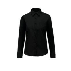 Chemise Manches Longues Pour Femme Kariban -Vêtements Travail Série chemise manches longues pour femme kariban noir