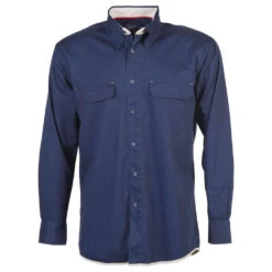 Chemise Manches Longues 2 Poches Penduick Jones -Vêtements Travail Série chemise manches longues 2 poches penduick jones marine beige