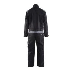 Combinaison De Travail Blaklader Industrie Manches Longues 100% Coton -Vêtements Travail Série combinaison de travail industrie manches longues blaklader 100 coton 320 g m noir gris dos 1