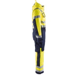 Combinaison Haute Visibilité Imperméable Blaklader Matelassée -Vêtements Travail Série combinaison haute visibilite manches longues blaklader 100 polyester jaune marine cote1
