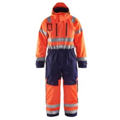 Combinaison Haute Visibilité Imperméable Blaklader Matelassée -Vêtements Travail Série combinaison haute visibilite manches longues blaklader 100 polyester orange marine
