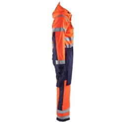 Combinaison Haute Visibilité Imperméable Blaklader Matelassée -Vêtements Travail Série combinaison haute visibilite manches longues blaklader 100 polyester orange marine cote1
