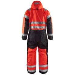 Combinaison Haute Visibilité Imperméable Blaklader Matelassée -Vêtements Travail Série combinaison haute visibilite manches longues blaklader 100 polyester rouge noir dos