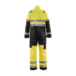 Combinaison Haute Visibilité Blaklader Polycoton -Vêtements Travail Série combinaison manches longues haute visibilite polycoton blaklader jaune noir dos
