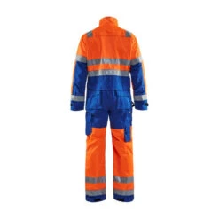 Combinaison Haute Visibilité Blaklader Polycoton -Vêtements Travail Série combinaison manches longues haute visibilite polycoton blaklader orange bleu dos