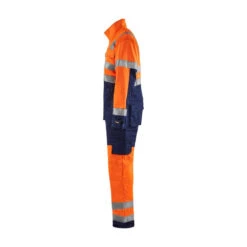 Combinaison Haute Visibilité Blaklader Polycoton -Vêtements Travail Série combinaison manches longues haute visibilite polycoton blaklader orange marine cote 2