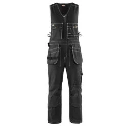 Combinaison Sans Manches Dos Stretch Blaklader 100% Coton 370g -Vêtements Travail Série combinaison sans manches dos stretch blaklader 100 coton 370g noir