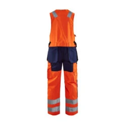 Combinaison Sans Manches Haute Visibilité Blaklader Polycoton -Vêtements Travail Série combinaison sans manches haute visibilite polycoton blaklader orange marine dos 2