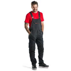 Cotte à Bretelles Ripstop Blaklader Bicolore 38 Cotte à Bretelles Ripstop Blaklader Bicolore -Vêtements Travail Série cotte a bretelles ripstop blaklader polycoton noir rouge port e 1