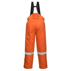 Cotte à Bretelles Ignifugé Matelassée Portwest Hiver Antistatique -Vêtements Travail Série cotte hiver fr antistatique portwest bizflame orange dos 1