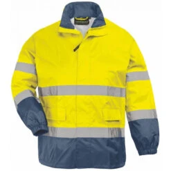 Ensemble De Pluie Haute Visibilité Coverguard HI WAY -Vêtements Travail Série ensemble de pluie haute visibilite coverguard hi way jaune marine haut 2
