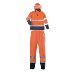 Ensemble De Pluie Haute Visibilité Coverguard HI WAY -Vêtements Travail Série ensemble de pluie haute visibilite coverguard hi way orange marine 3