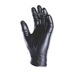 Gants à Usage Unique Non Poudrés Noirs Eurotechnique 5940 (lot De 10 Boites)