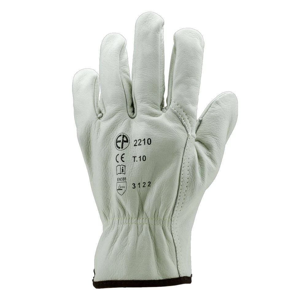 Gants De Travail Cuir Eurotechnique 2210 (lot De 12 Paires De Gants) 4 Gants De Travail Cuir Eurotechnique 2210 (lot De 12 Paires De Gants) – Image 2
