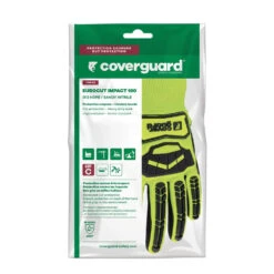 Gants De Travail Impact Coverguard EUROCUT IMPACT 100 (lot De 5) -Vêtements Travail Série gants de travail protection impact coverguard eurocut impact 100 jaune emballage