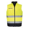 Gilet Bodywarmer Haute Visibilité Portwest Bicolore -Vêtements Travail Série gilet bodywarmer haute visibilite portwest jaune bleu marine