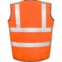 Gilet De Sécurité Adulte Result -Vêtements Travail Série gilet de securite adulte result orange arriere