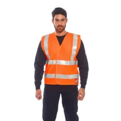 Gilet Haute Visibilité Retardateur De Flamme Portwest Bizflame EN ISO 14116 6 Gilet Haute Visibilité Retardateur De Flamme Portwest Bizflame EN ISO 14116 -Vêtements Travail Série gilet haute visibilite antistatique et retardateur de flamme portwest bizflame orange porte