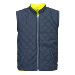 Gilet Haute Visibilité Reversible Portwest Manches Amovibles -Vêtements Travail Série gilet haute visibilite bicolore portwest reversible jaune marine 4