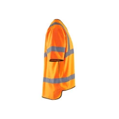 Gilet Haute Visibilité Blaklader Zippé Manches Courtes 22 Gilet Haute Visibilité Blaklader Zippé Manches Courtes -Vêtements Travail Série gilet haute visibilite blaklader orange cote