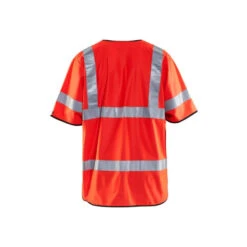 Gilet Haute Visibilité Blaklader Zippé Manches Courtes 25 Gilet Haute Visibilité Blaklader Zippé Manches Courtes -Vêtements Travail Série gilet haute visibilite blaklader rouge dos