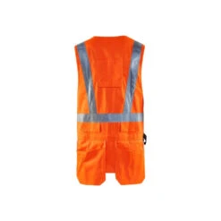 Gilet Haute Visibilité Blaklader Porte-outils -Vêtements Travail Série gilet haute visibilite porte outils blaklader orange dos