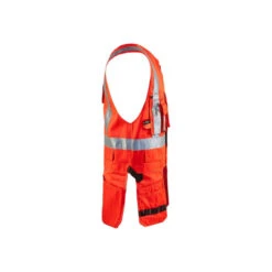 Gilet Haute Visibilité Blaklader Porte-outils -Vêtements Travail Série gilet haute visibilite porte outils blaklader rouge fluo cote