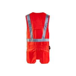 Gilet Haute Visibilité Blaklader Porte-outils -Vêtements Travail Série gilet haute visibilite porte outils blaklader rouge fluo dos