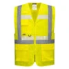 Gilet Sans Manche Haute Visibilité Portwest Glowtex -Vêtements Travail Série gilet haute visibilite portwest glowtex jaune